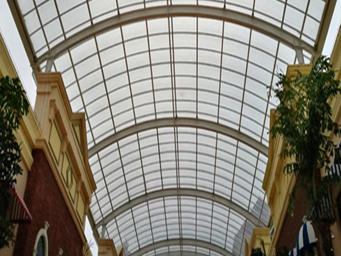 普陀屋面网架顶棚吊装方案